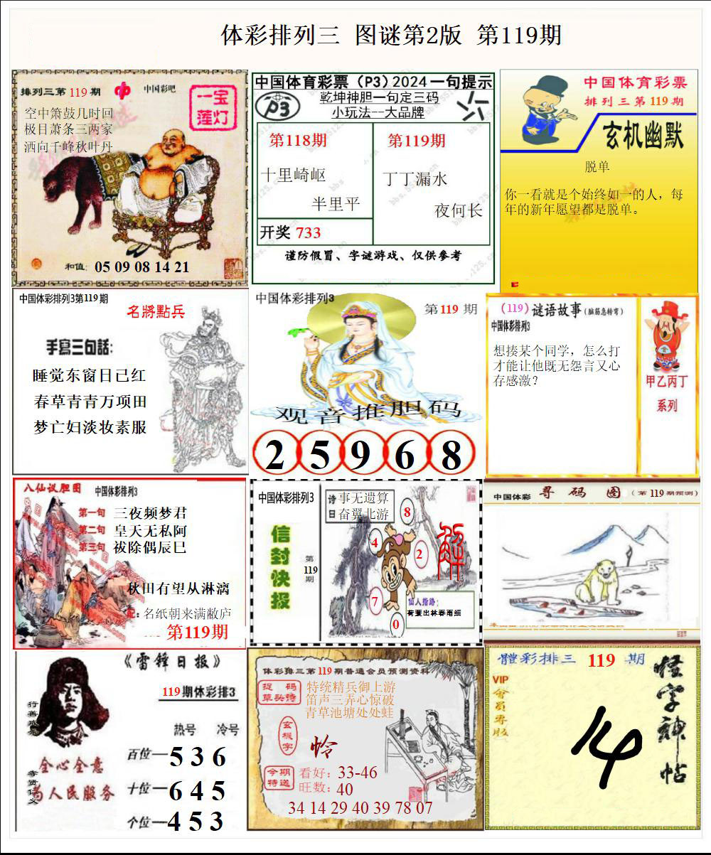 彩吧P3图谜第二版