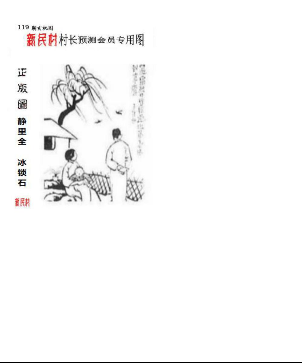 正版新民村村长预测图