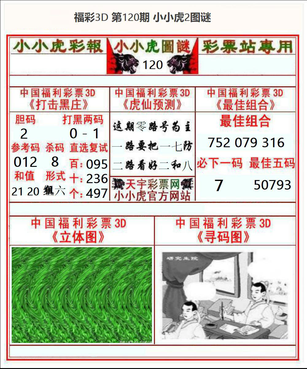 福彩3D小小虎2
