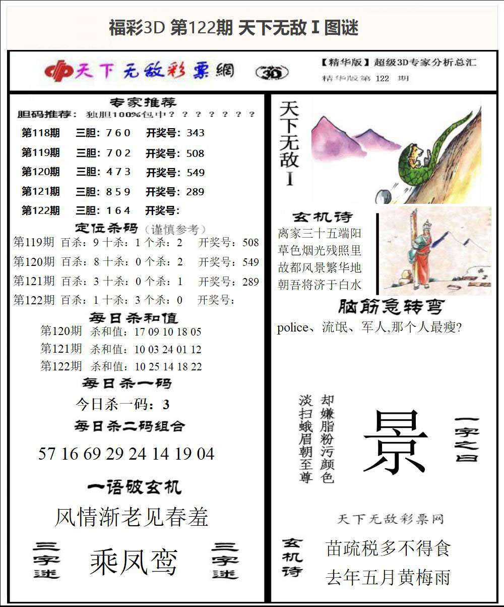 福彩3D天下无敌Ⅰ