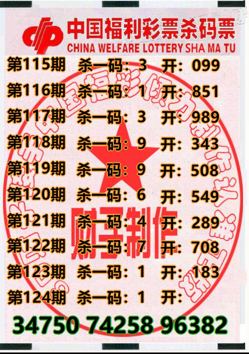 3D财子杀码票
