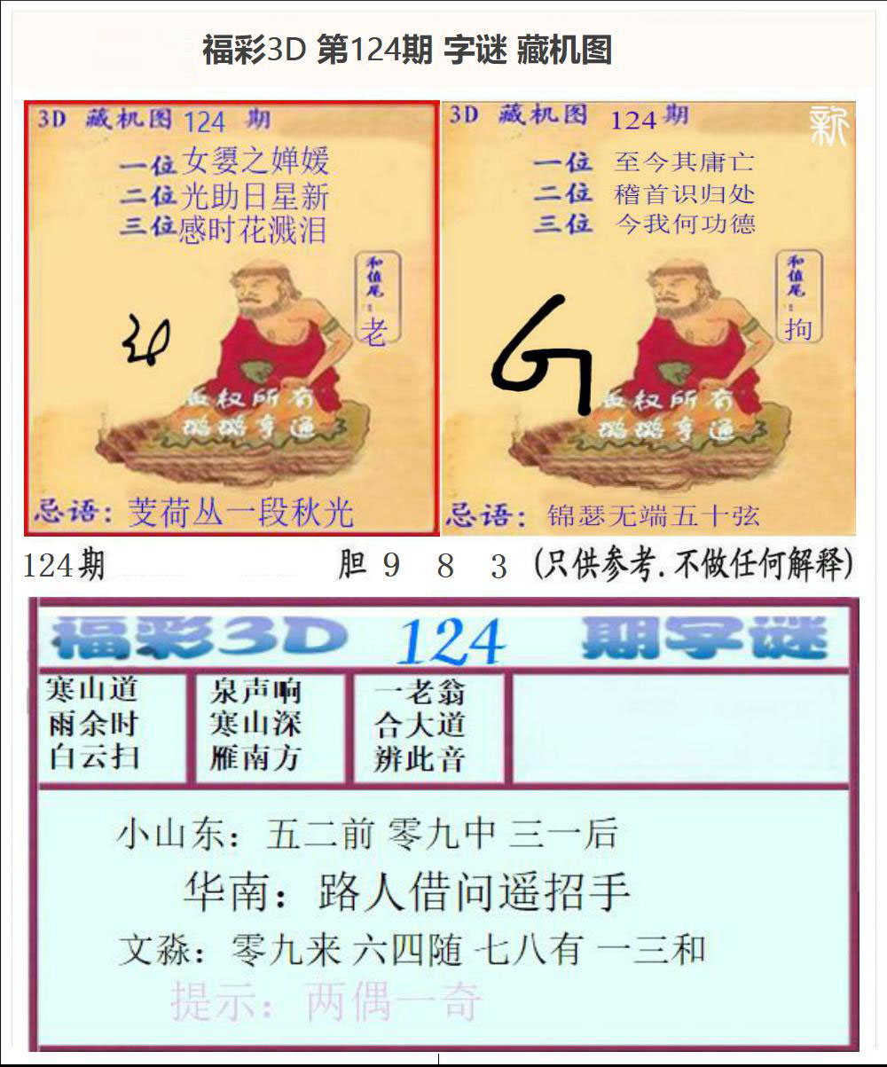 字谜+藏机