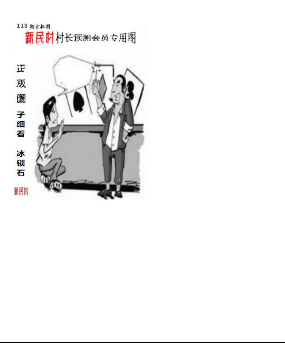 正版新民村村长预测图