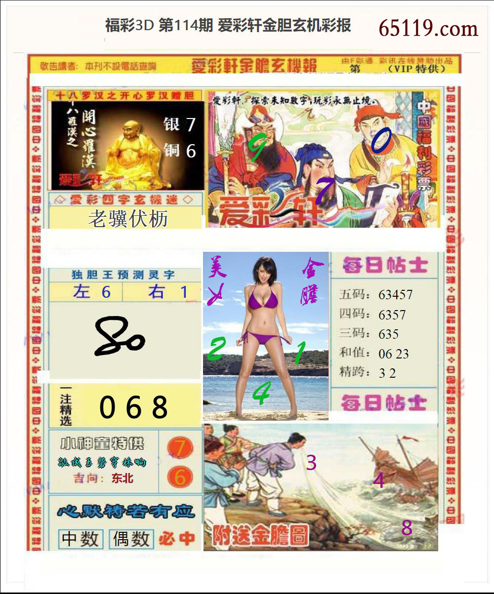 3d金胆玄机彩报