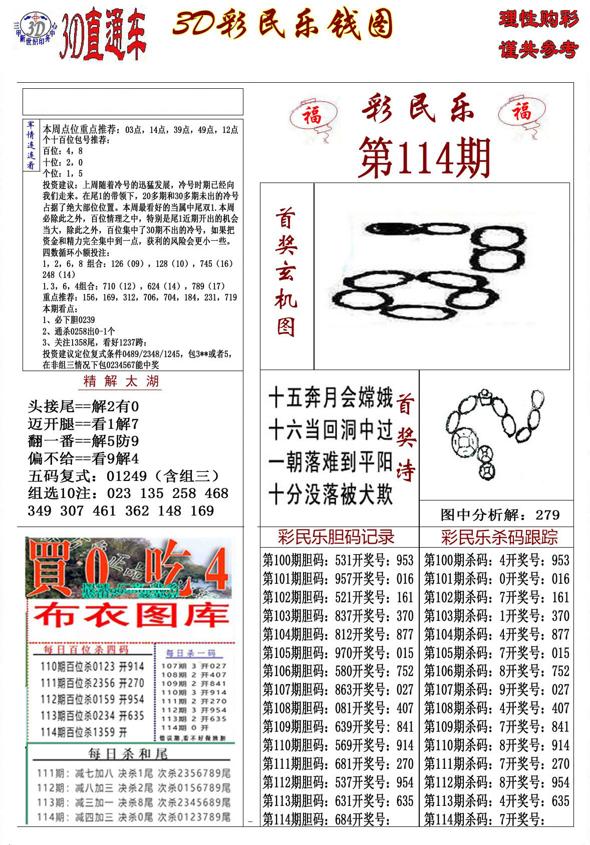 3D彩民乐钱图