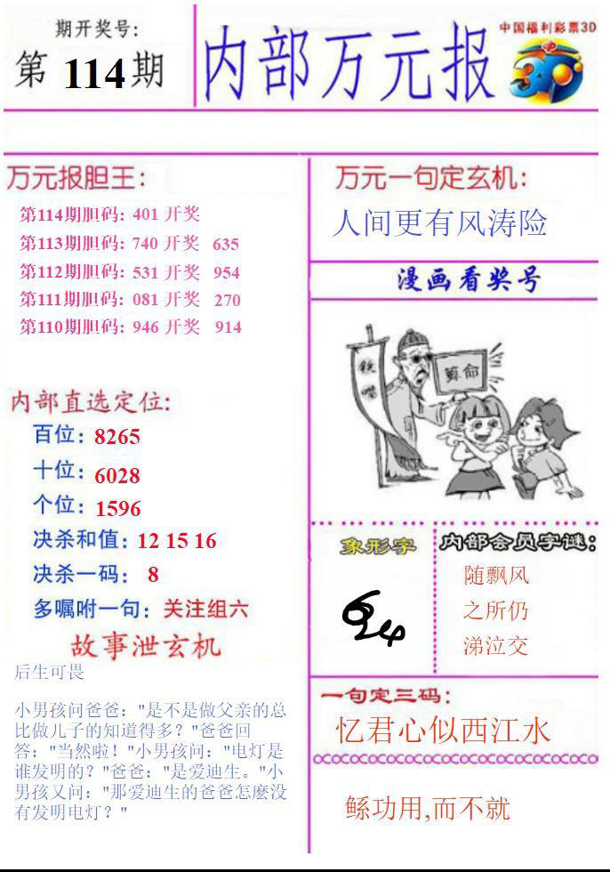 内部万元报