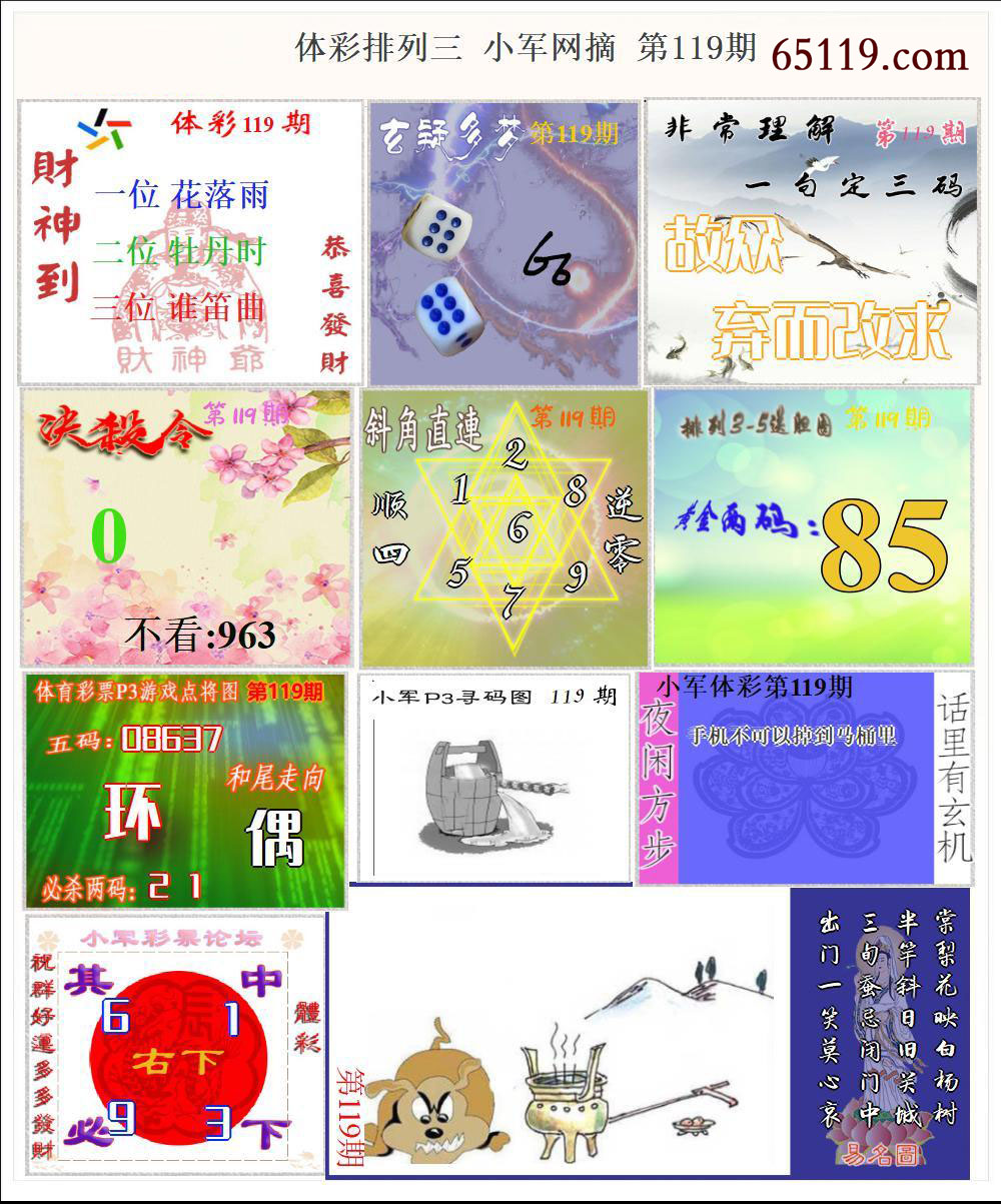 体彩P3小军网摘版
