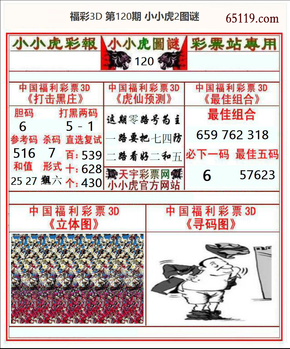 福彩3D小小虎2