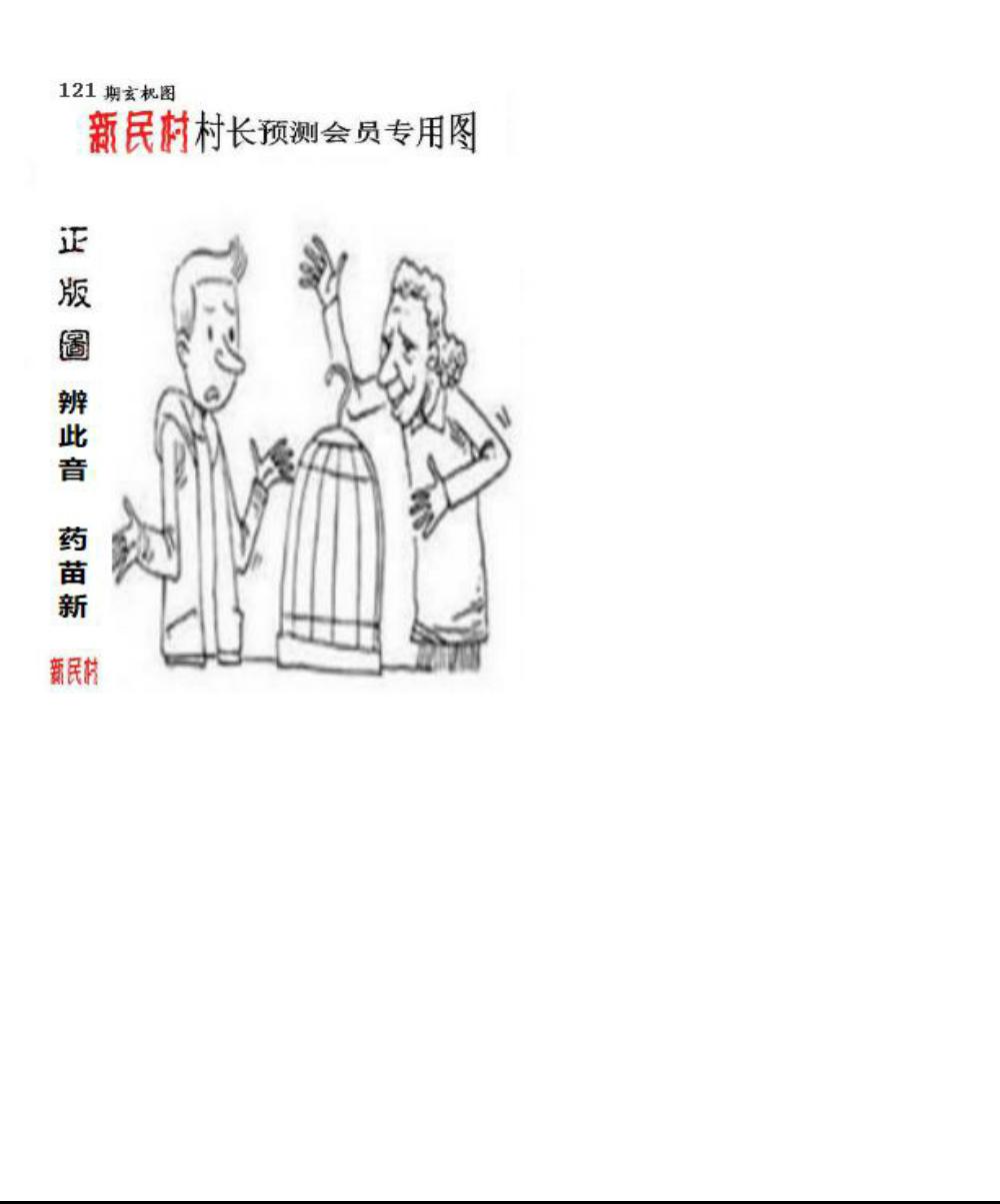 正版新民村村长预测图