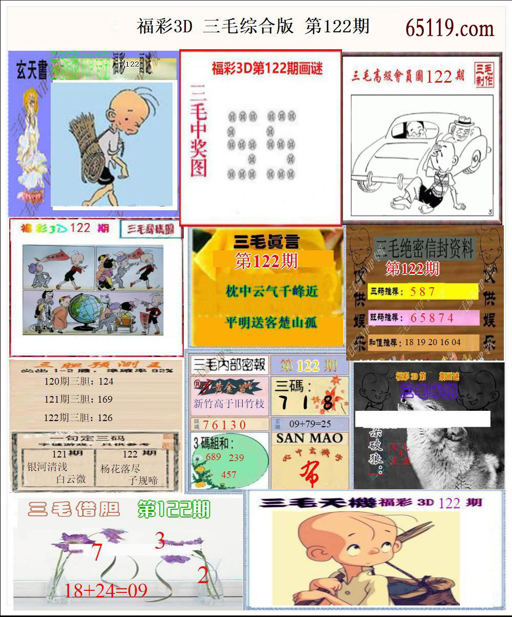 福彩3D三毛综合版