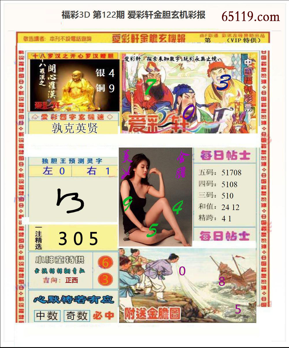 3d金胆玄机彩报
